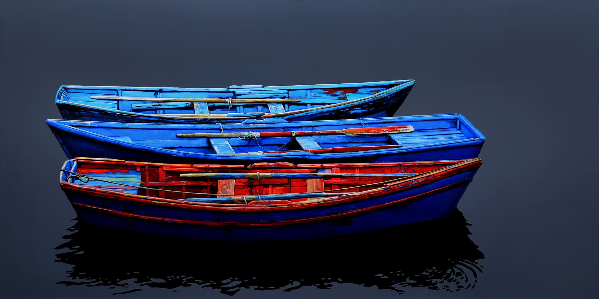 3 working skiffs