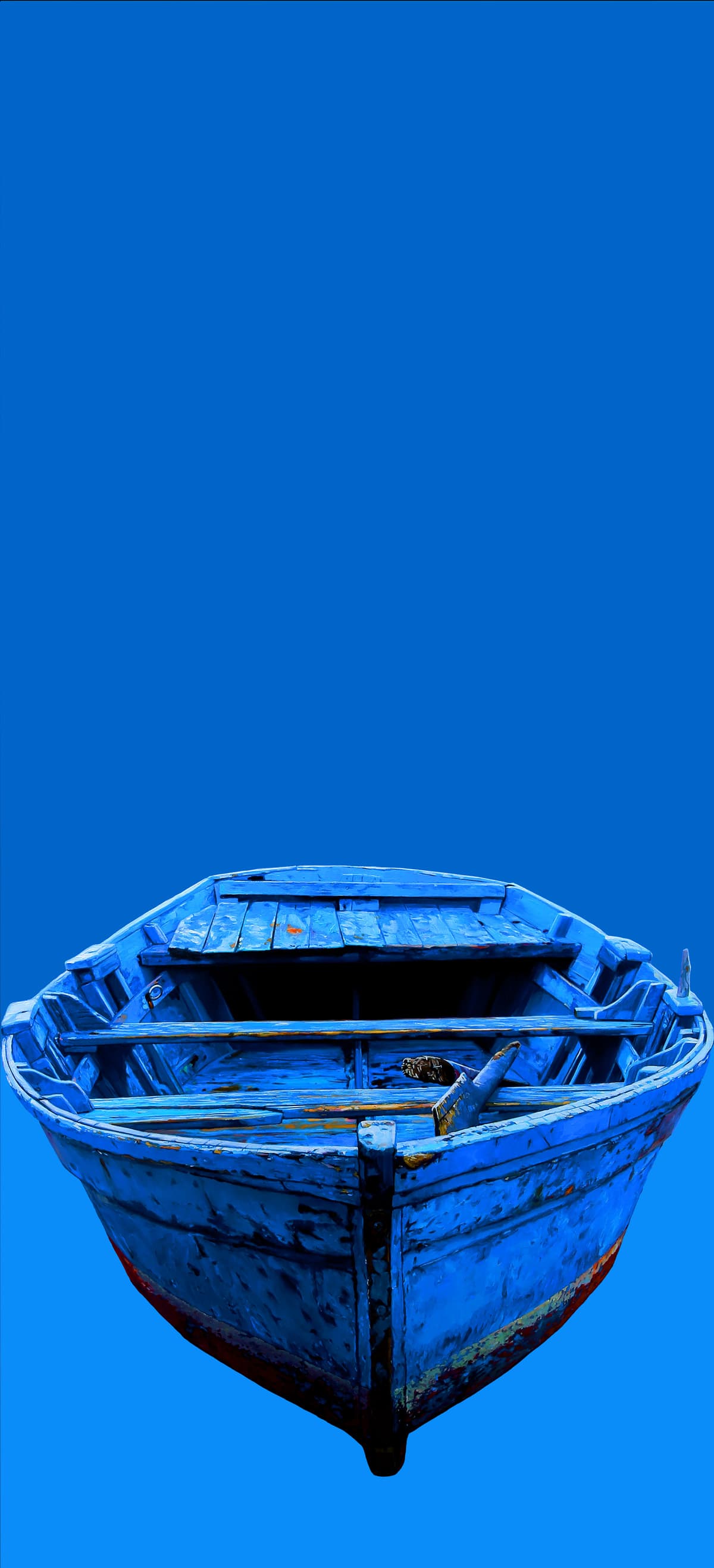 much too blue